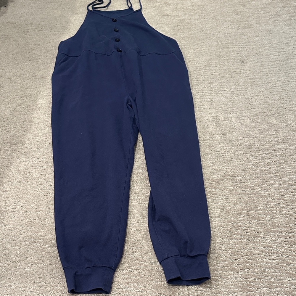Maternity Navy Blue Women's Jumpsuit